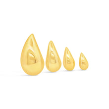 Load image into Gallery viewer, 18K Gold and Rhodium Filled Teardrop Dangle Earrings