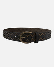 Load image into Gallery viewer, Demi | Oval Buckle Leather Studded Belt