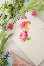 Load image into Gallery viewer, Floral Watercoloring Book - Outlines with Video Tutorials