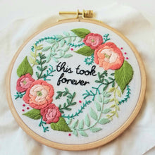 Load image into Gallery viewer, Delicate Roses Beginner Embroidery Kit