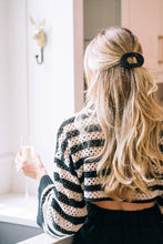 Load image into Gallery viewer, Round Flat Hair Clip | Small | Jet Black