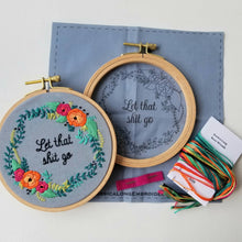 Load image into Gallery viewer, Rose Wreath Beginner Embroidery Kit