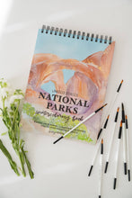 Load image into Gallery viewer, National Parks Watercoloring Book