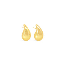 Load image into Gallery viewer, 18K Gold and Rhodium Filled Teardrop Dangle Earrings