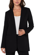 Load image into Gallery viewer, Liverpool Los Angeles Button Front Boyfriend Blazer in Black