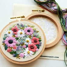 Load image into Gallery viewer, Wildflower Sampler Embroidery Craft Kit