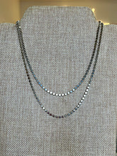 Load image into Gallery viewer, 18K Flat Rhodium Filled Ball Disc Chain