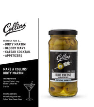 Load image into Gallery viewer, Blue Cheese Cocktail Olives by Collins
