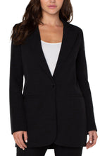 Load image into Gallery viewer, Liverpool Los Angeles Button Front Boyfriend Blazer in Black
