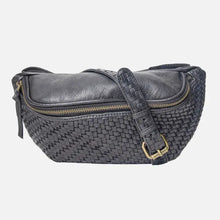 Load image into Gallery viewer, Amsterdam Heritage Barink Black Leather Fanny Waist Bag