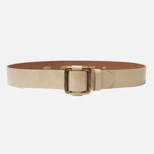 Load image into Gallery viewer, Amsterdam Heritage Pelle Adjustable Gold Buckle Leather Slide Belt