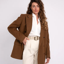 Load image into Gallery viewer, Amsterdam Heritage Pelle Adjustable Gold Buckle Leather Slide Belt