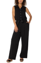 Load image into Gallery viewer, Liverpool Los Angeles Sleeveless Jumpsuit with Wide Leg