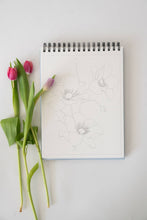 Load image into Gallery viewer, Floral Watercoloring Book - Outlines with Video Tutorials