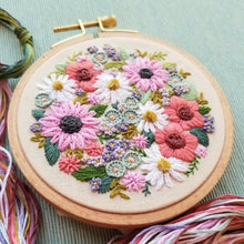 Load image into Gallery viewer, Wildflower Sampler Embroidery Craft Kit
