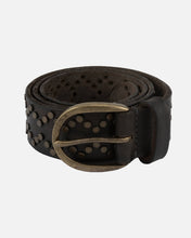 Load image into Gallery viewer, Demi | Oval Buckle Leather Studded Belt