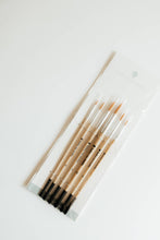 Load image into Gallery viewer, Round Tip Watercolor Brush Set -- 6 piece