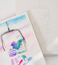 Load image into Gallery viewer, Landscape Watercoloring Book-21Outlines with Video Tutorials