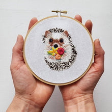 Load image into Gallery viewer, Hedgehog Embroidery Kit