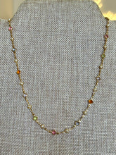Load image into Gallery viewer, 18K Colored Stone and Pearl Necklace
