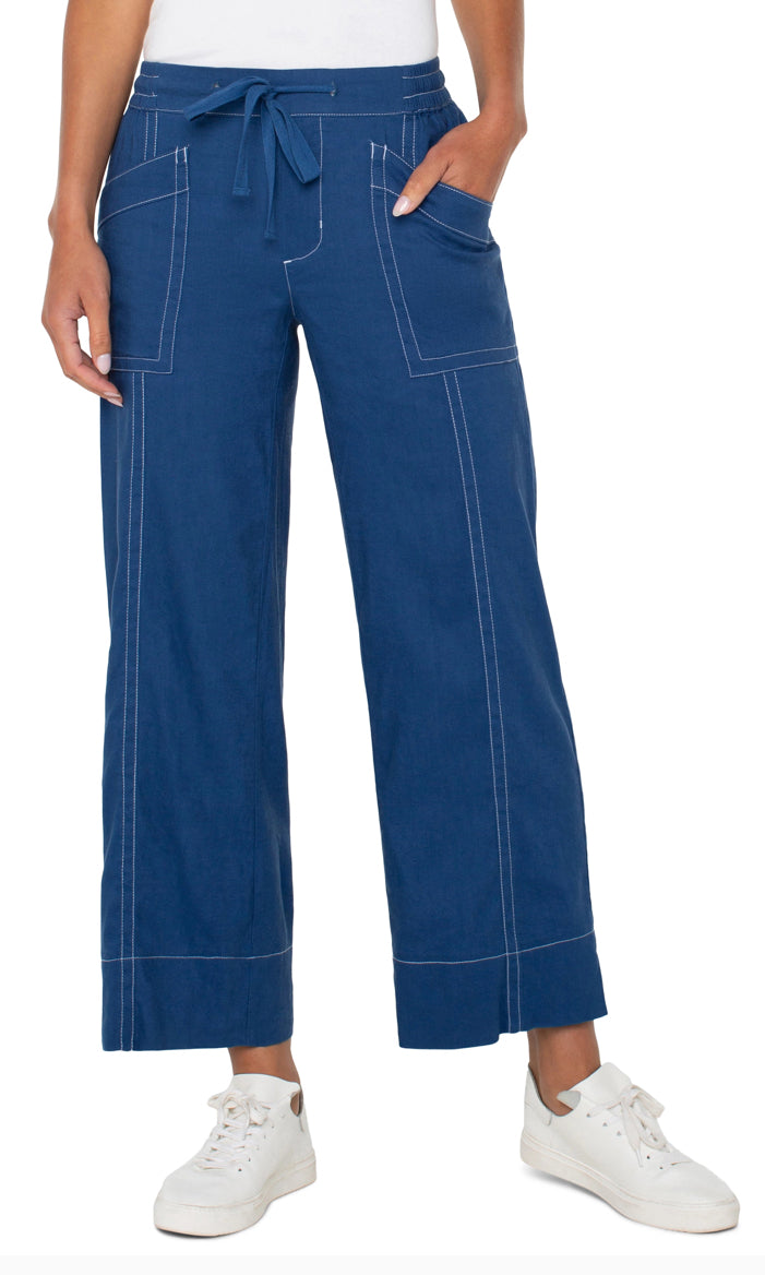 Liverpool Los Angeles Pull On Wide Leg in Crenshaw