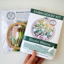Load image into Gallery viewer, Blissful Blooms Beginner Embroidery Kit

