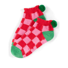 Load image into Gallery viewer, Heart/Multi fuzzy socks
