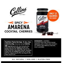 Load image into Gallery viewer, Spicy Amarena Cherries by Collins
