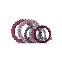 Load image into Gallery viewer, Spiral Hair Coils | Mix Pack | Purple Haze Hair Ties

