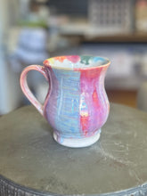 Load image into Gallery viewer, Pottery by Lori Striped Iridescent Mug
