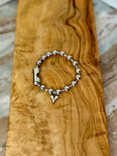Load image into Gallery viewer, Locally Made Ball Chain Bracelet with Heart Charm
