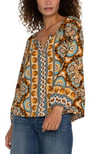 Load image into Gallery viewer, Liverpool Los Angeles Long Sleeve Button Front Woven Blouse
