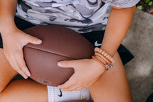 Load image into Gallery viewer, Spiral Hair Coils | Large | Football Hair Ties
