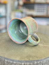 Load image into Gallery viewer, Pottery by Lori Ribbed Green Mug
