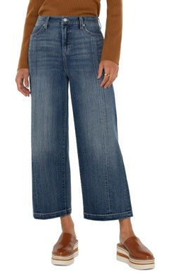 Liverpool Los Angeles Stride High Rise Wide Leg w/ CF Seam Detail in Jenny Lake