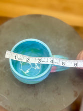 Load image into Gallery viewer, Pottery by Lori Pink &amp; Green Iridescent Mug
