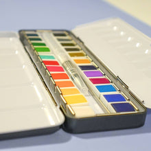 Load image into Gallery viewer, 24 Color Watercolor Paint Palette
