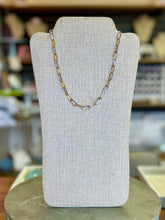Load image into Gallery viewer, 18K Mixed Metal Paperclip Chain Necklace (med link)
