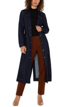 Load image into Gallery viewer, Liverpool Los Angeles Notch Collar Duster Jacket w/ Self Belt
