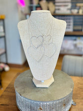 Load image into Gallery viewer, Locally Handmade Open Heart Necklaces (.925 Sterling Silver)

