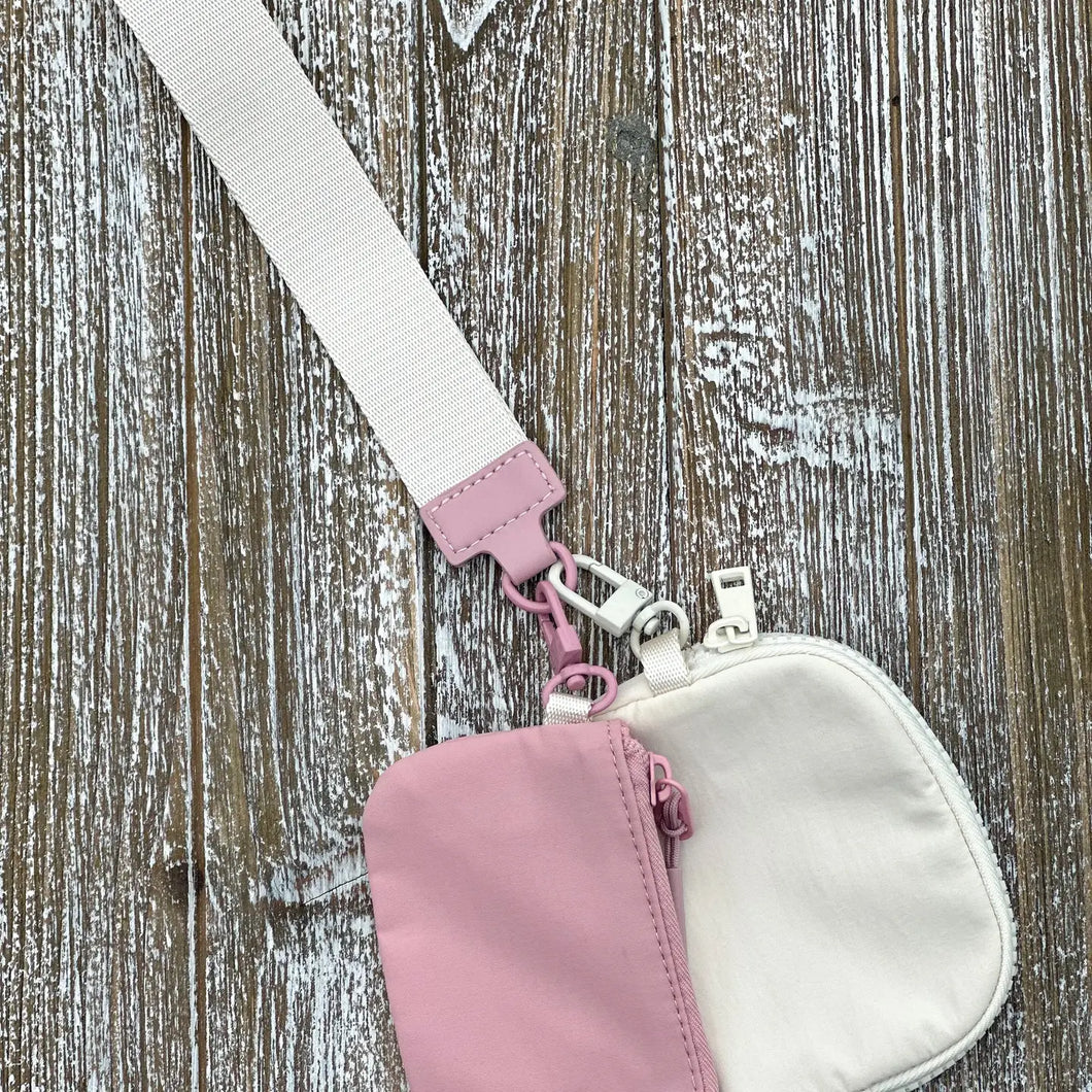 Dual Pouch Wallet Keychain