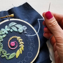 Load image into Gallery viewer, Spiral Sampler Beginner Embroidery Kit
