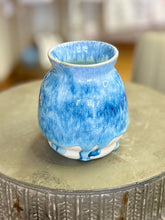 Load image into Gallery viewer, Pottery by Lori Blue Drippy Vase
