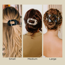 Load image into Gallery viewer, Round Flat Hair Clip | Large | Blonde Tortoise
