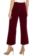 Load image into Gallery viewer, Liverpool Los Angeles Corduroy Wide Leg w/ Patch Pockets in Ruby
