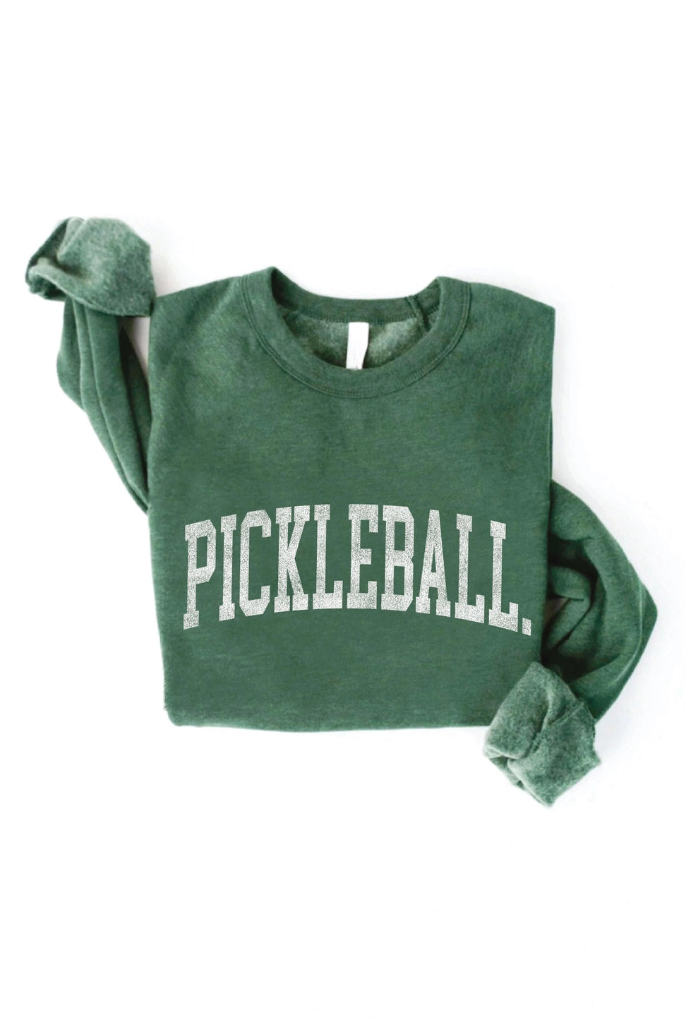Pickleball Graphic Sweatshirt in Heather Forest
