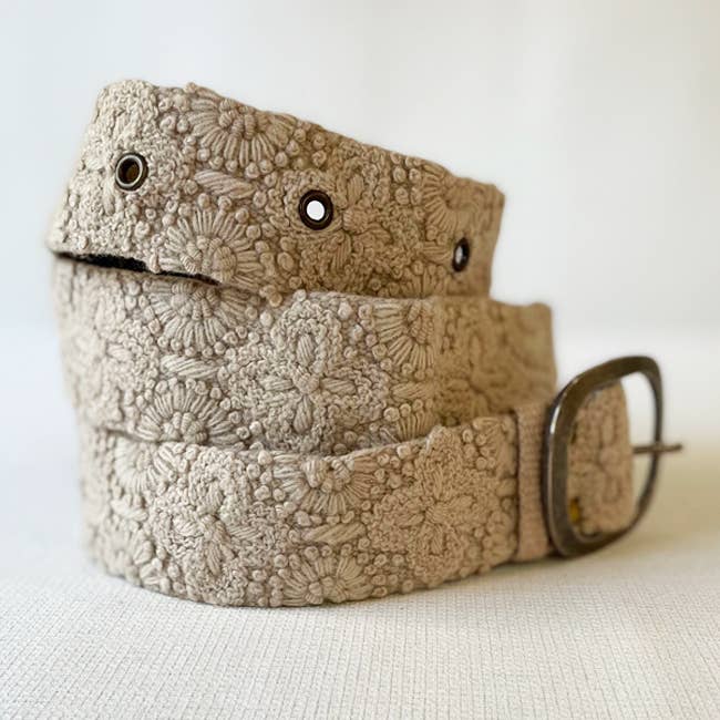 Desert Dreams Embroidered Wool Belt