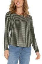 Load image into Gallery viewer, Liverpool Los Angeles Long Sleeve Drop Shoulder Scoop Neck Knit Top
