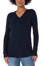 Load image into Gallery viewer, L/S Henley Rib Knit
