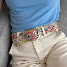 Load image into Gallery viewer, Flower Power Embroidered Wool Belt
